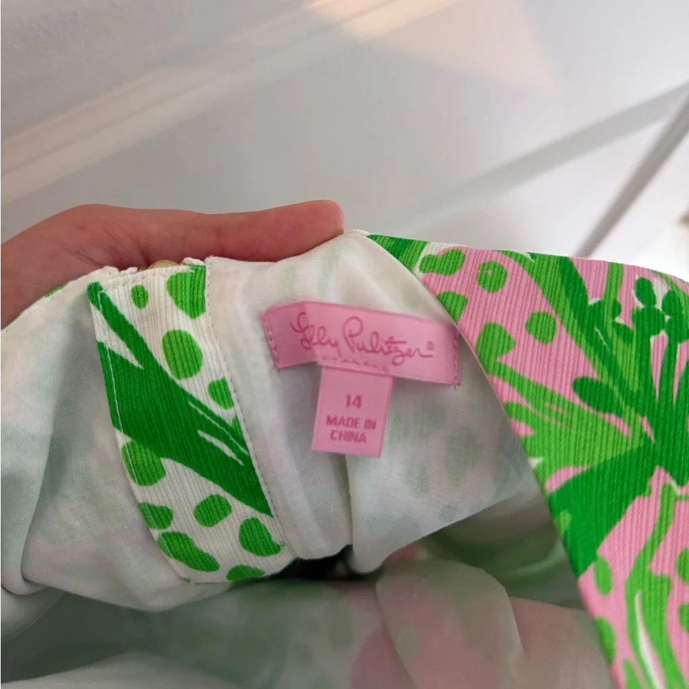 LILLY PULITZER | Hidden Tiger Mila Shift Dress Size 14 - Picture 4 of 5